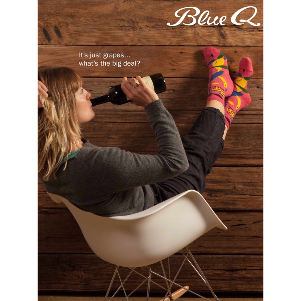 Blue Q Favorite Wine Crew Socks